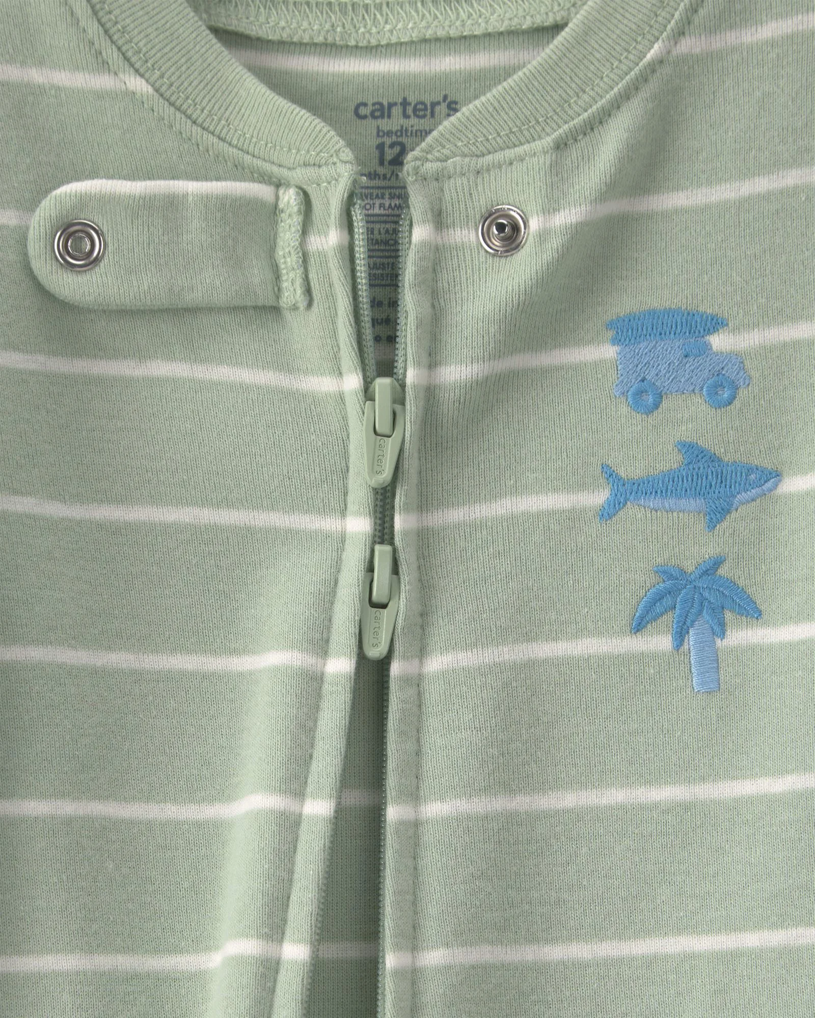 Carter's Pijama din bumbac Beach Stripes foto