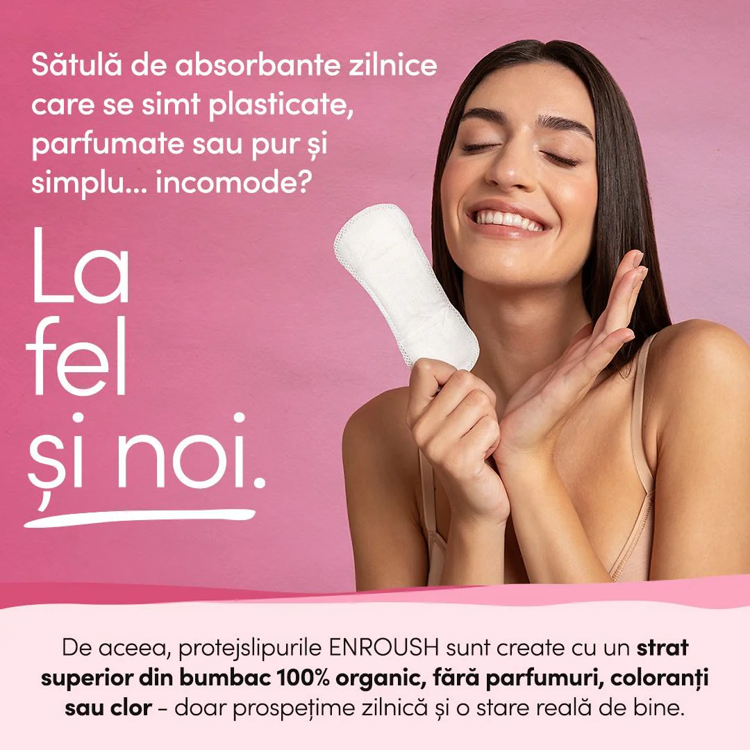 Absorbante zilnice din bumbac organic Enroush, 24 buc. foto