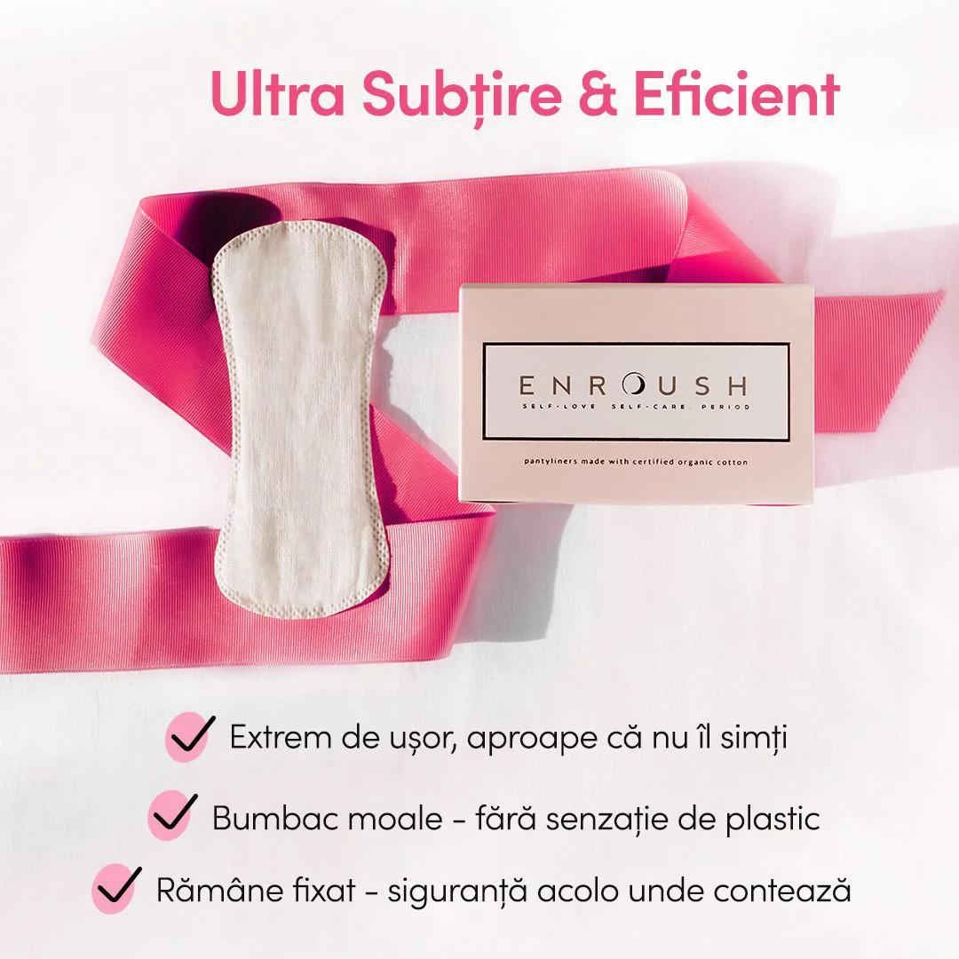 Absorbante zilnice din bumbac organic Enroush, 24 buc. foto
