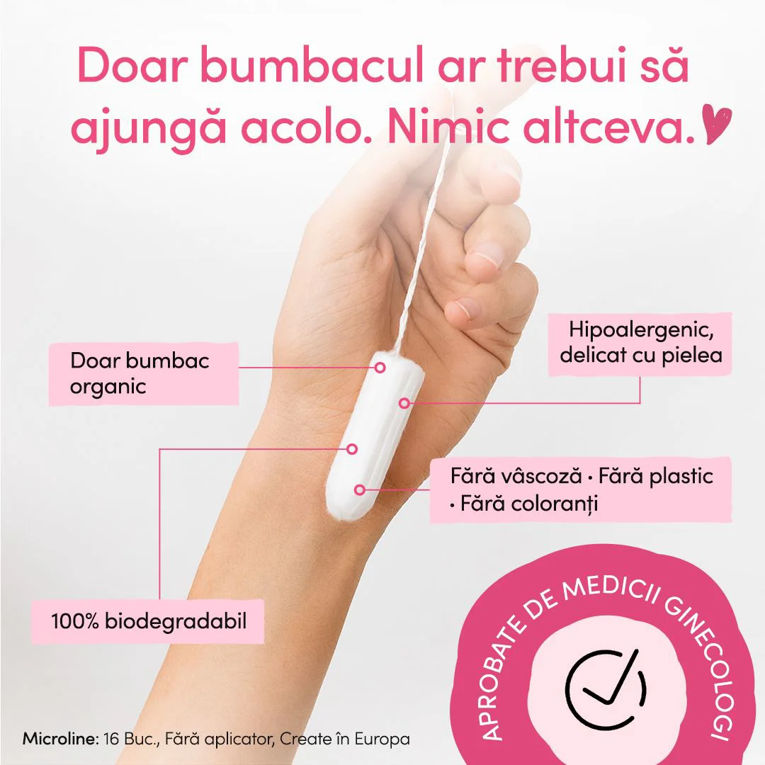 Tampoane din bumbac organic Enroush Mini, 16 buc. foto