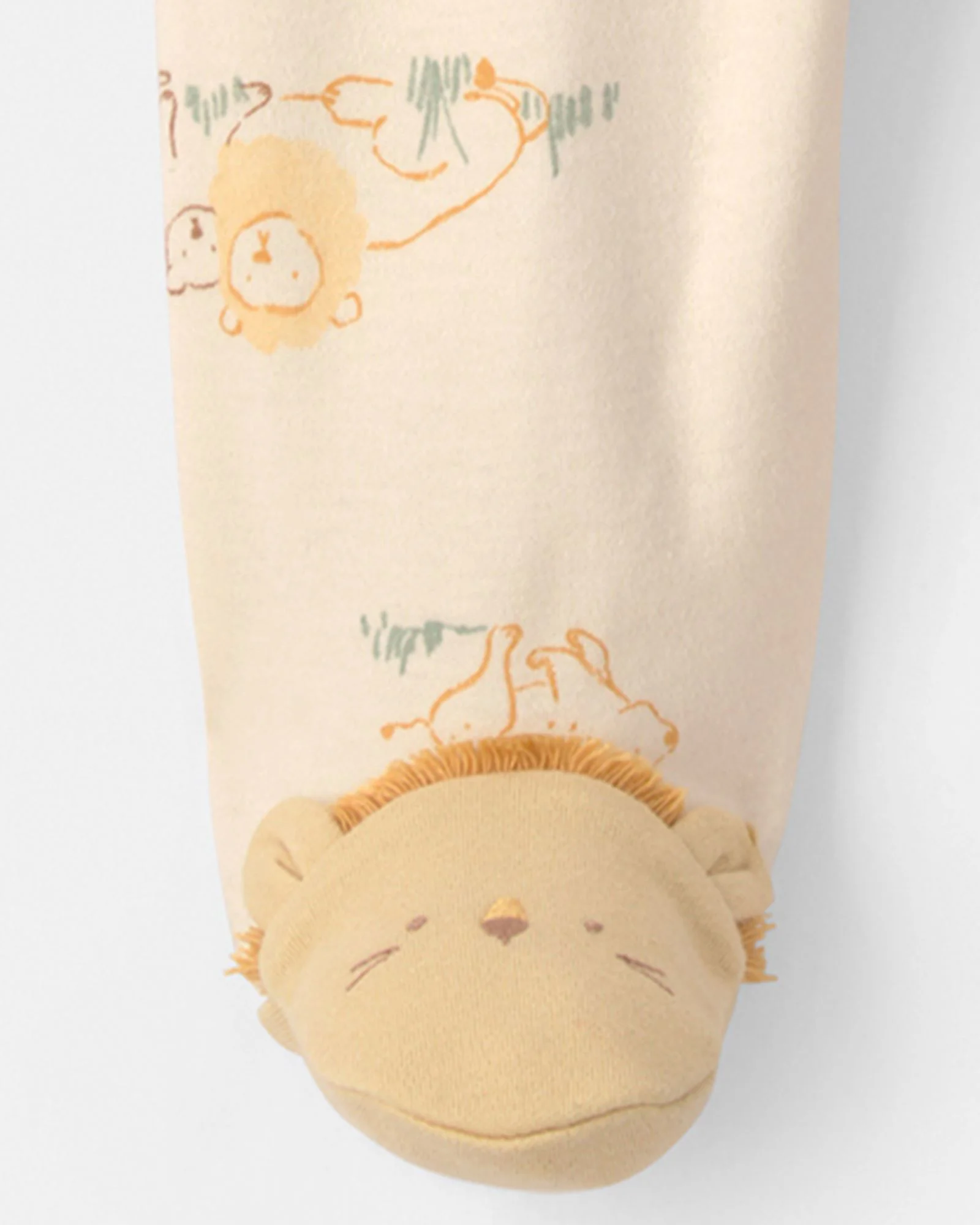Carter's Pijama cu talpa din bumbac Lion foto