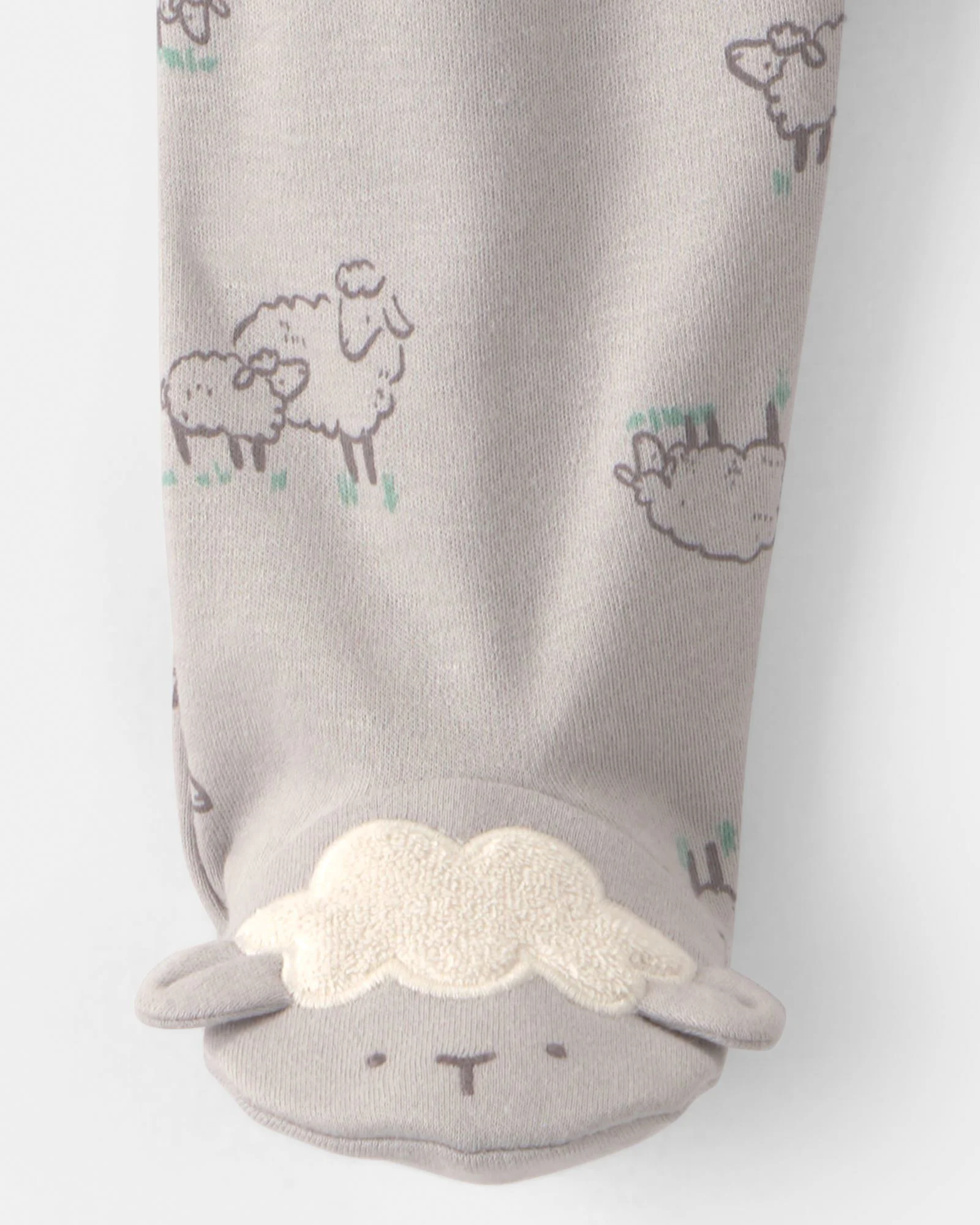Carter's Pijama cu talpa din bumbac Sheep foto