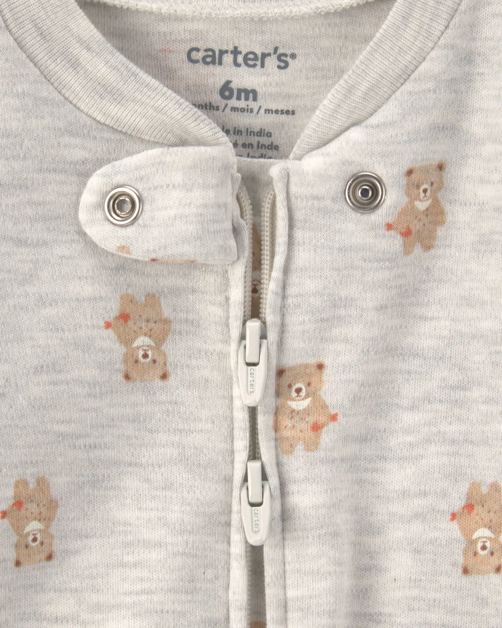 Carter's Pijama cu talpa din bumbac Teddy Bear foto