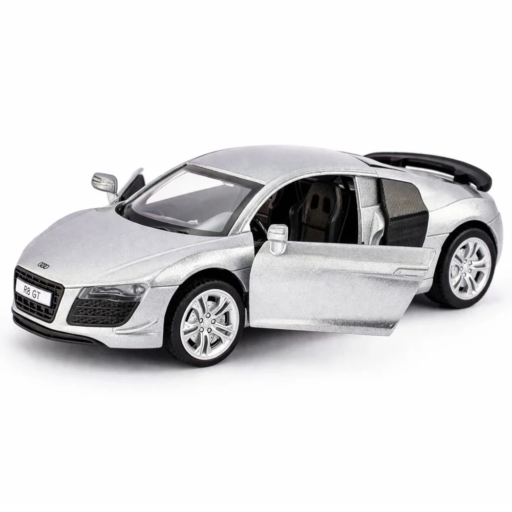 Металлическая машинка Audi R8 GT, масштаб 1:36, в ассортименте foto