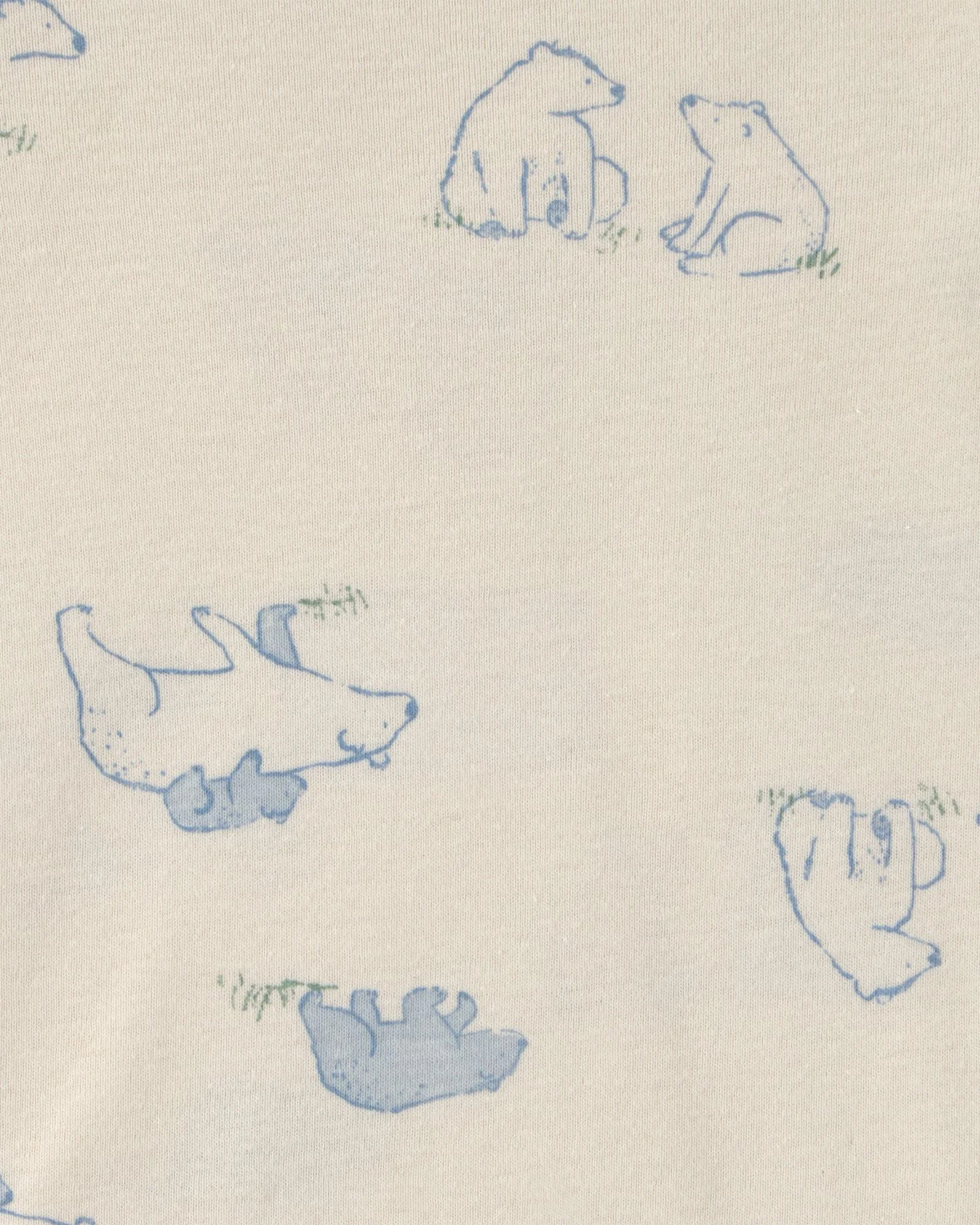Carter's Set 6 body cu maneca lunga Polar Bear & Stripes foto