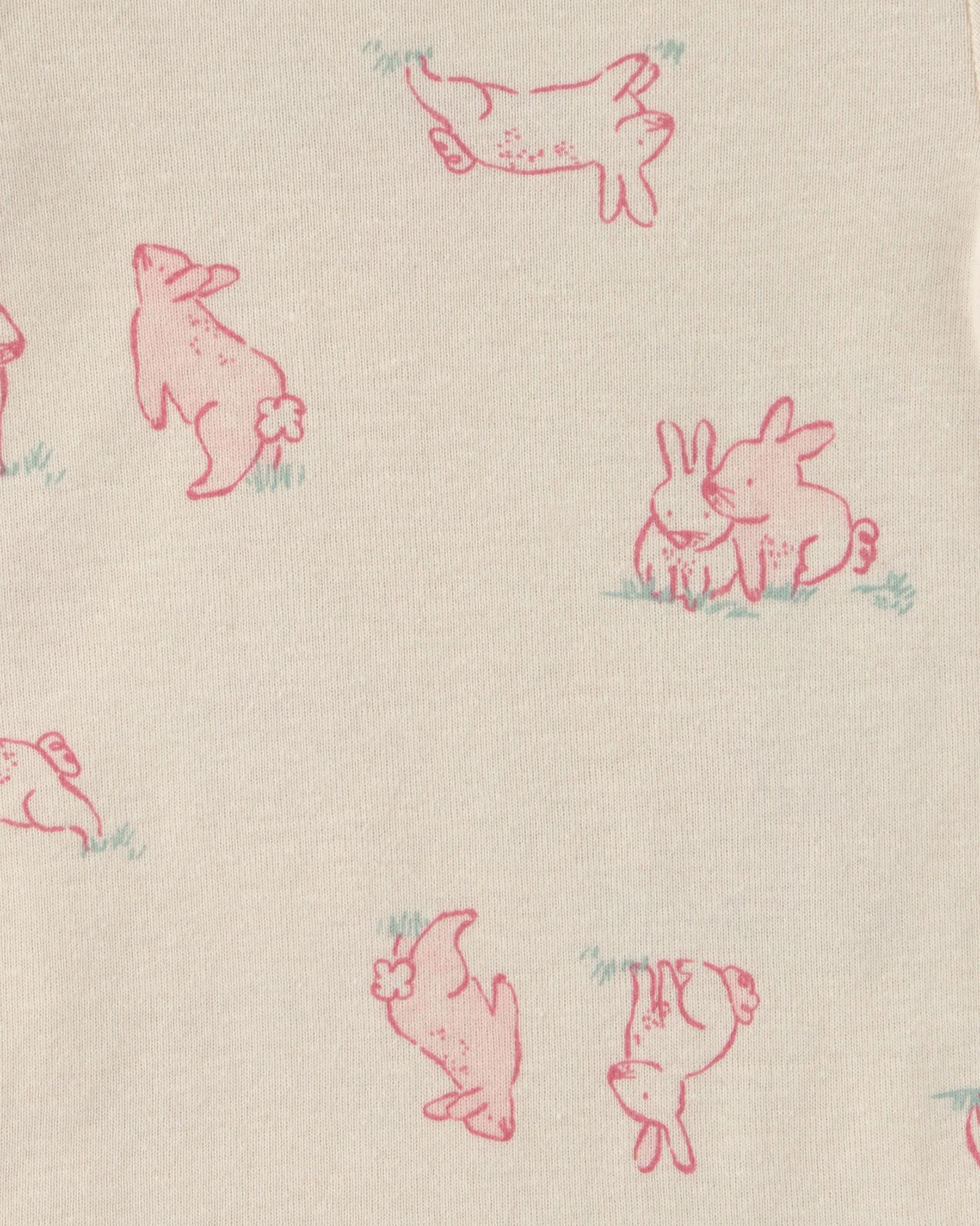 Carter's Набор из 6 боди с длинным рукавом Pink Bunny Love foto