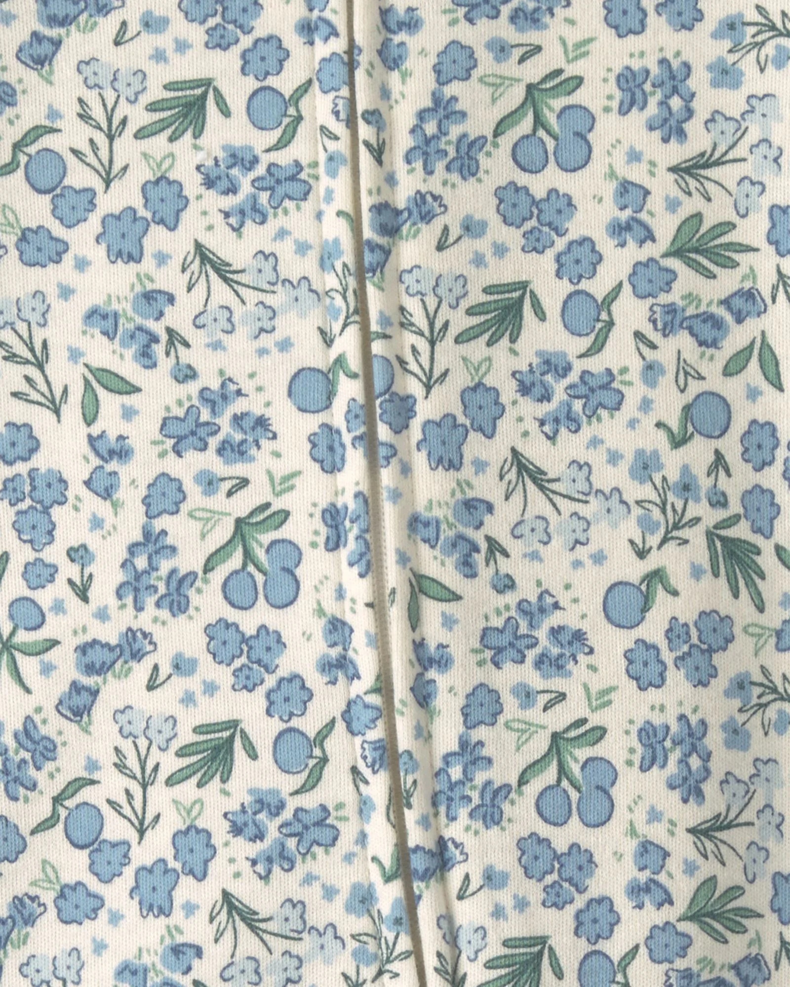 Carter's Pijama cu talpa din bumbac Floral Blueberry foto
