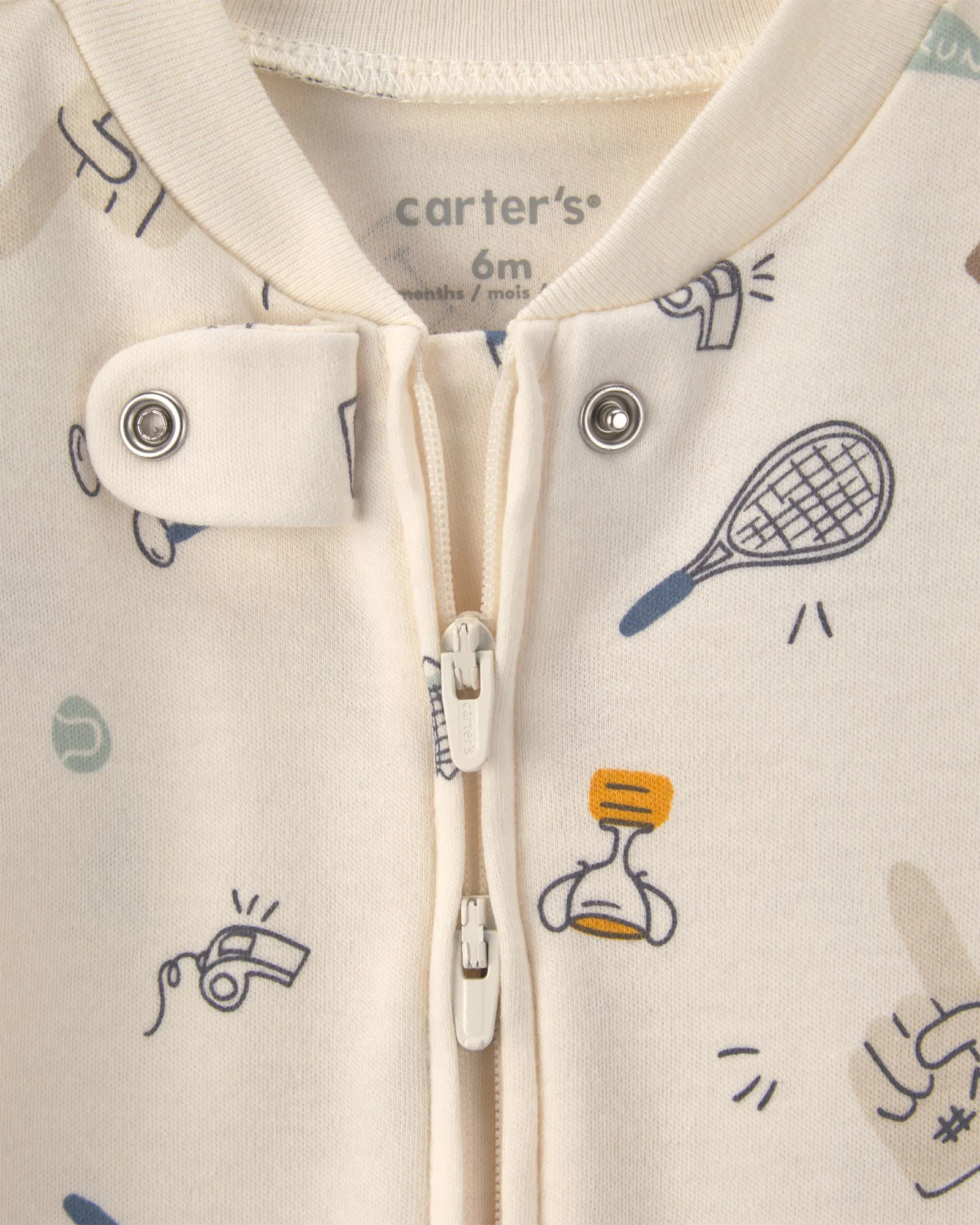 Carter's Pijama cu talpa din bumbac Sport foto