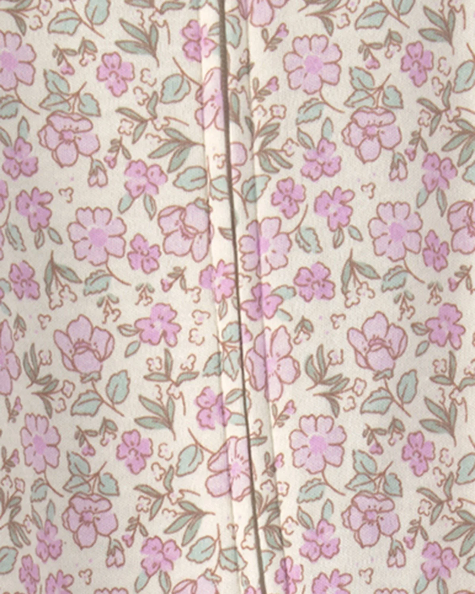Carter's Pijama cu talpa din bumbac Mauve Floral foto