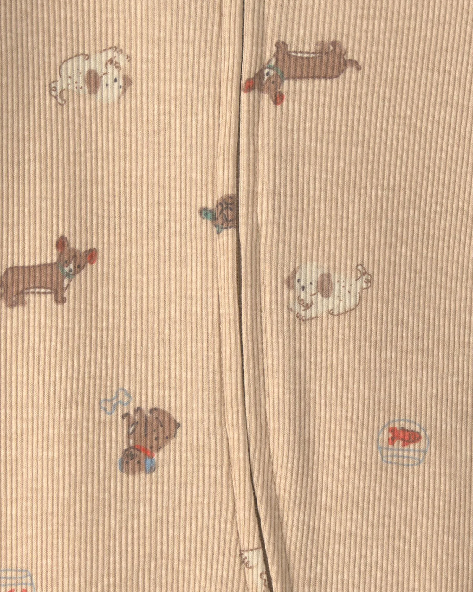 Carter's Pijama cu talpa Brown Doggy foto