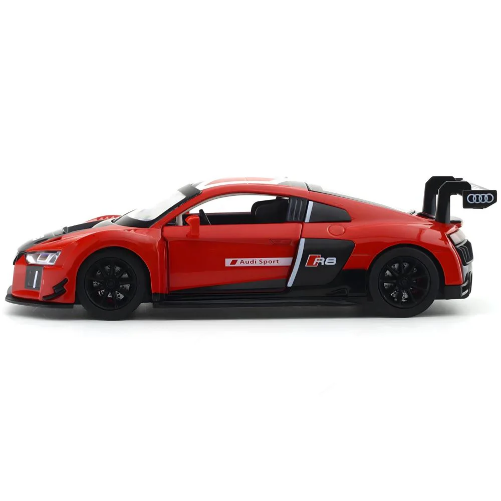 Металлическая машина Audi R8 LMS со светом и звуком, масштаб 1:24 foto