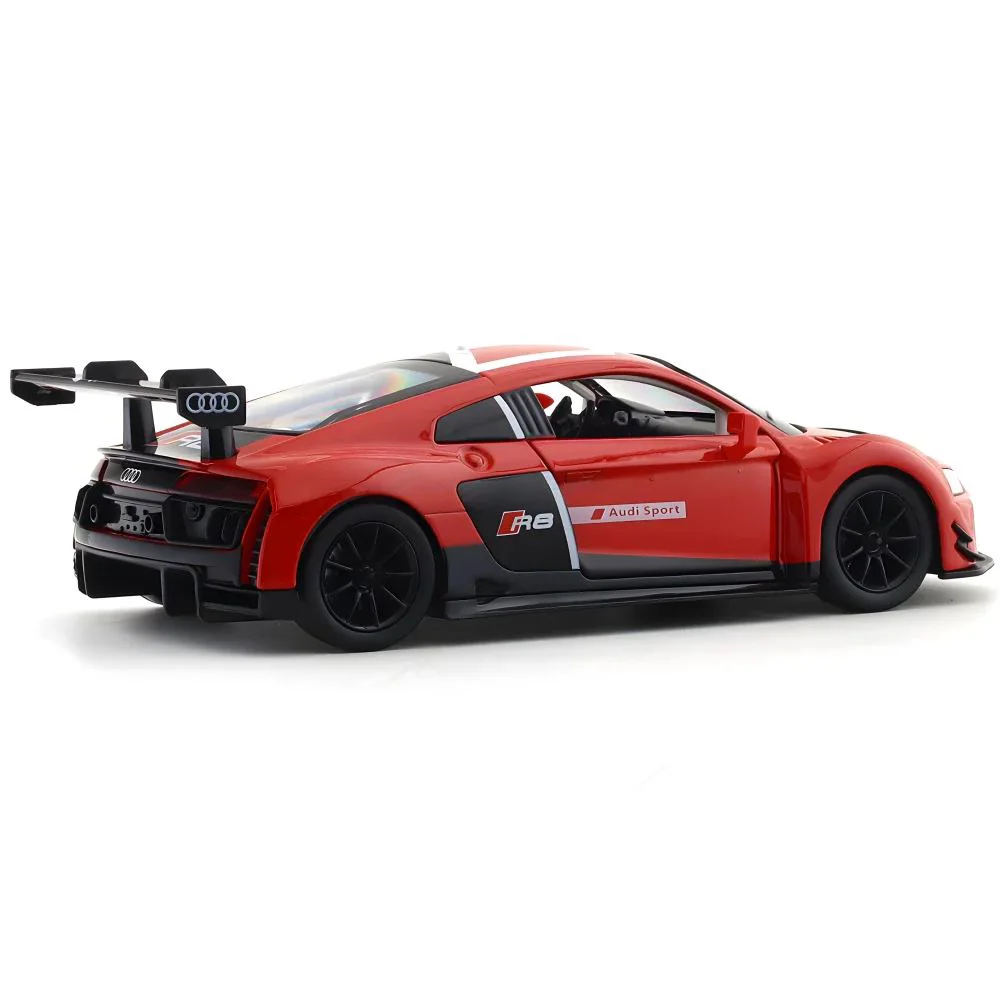 Металлическая машина Audi R8 LMS со светом и звуком, масштаб 1:24 foto