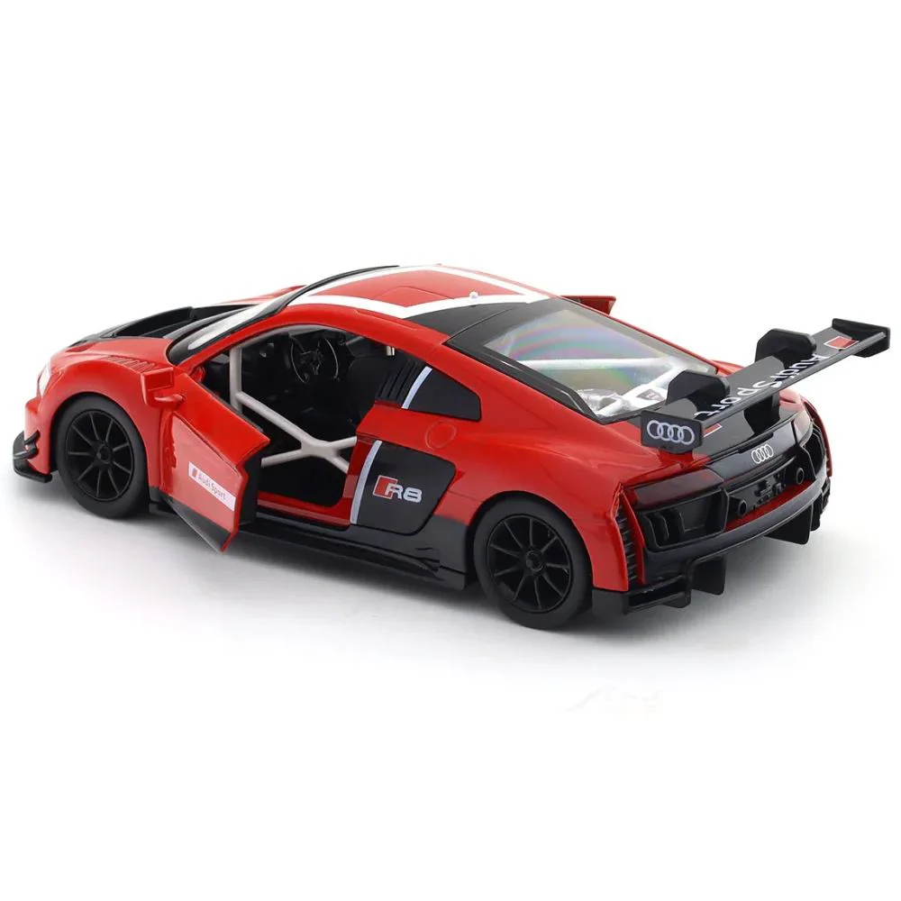 Металлическая машина Audi R8 LMS со светом и звуком, масштаб 1:24 foto