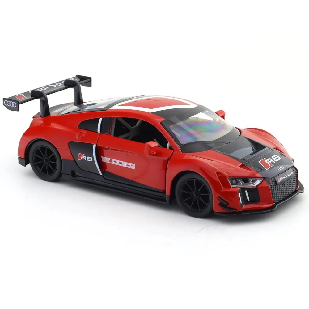 Металлическая машина Audi R8 LMS со светом и звуком, масштаб 1:24 foto
