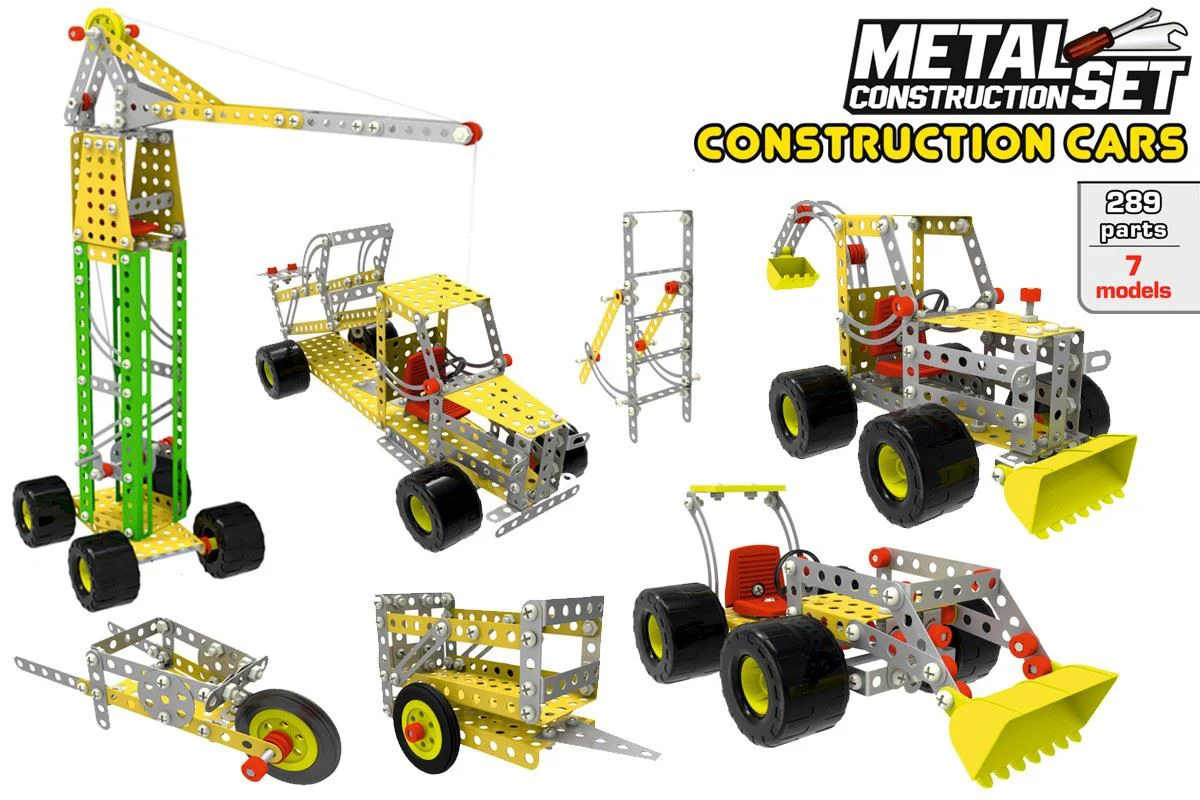 Металлический конструктор TechnoK Toys, 289 деталей foto