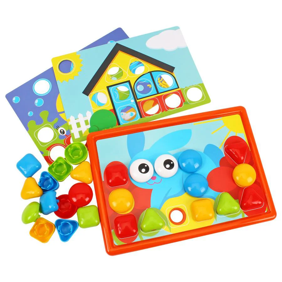Развивающая мозаика с кнопками TechnoK Toys, 36 деталей foto