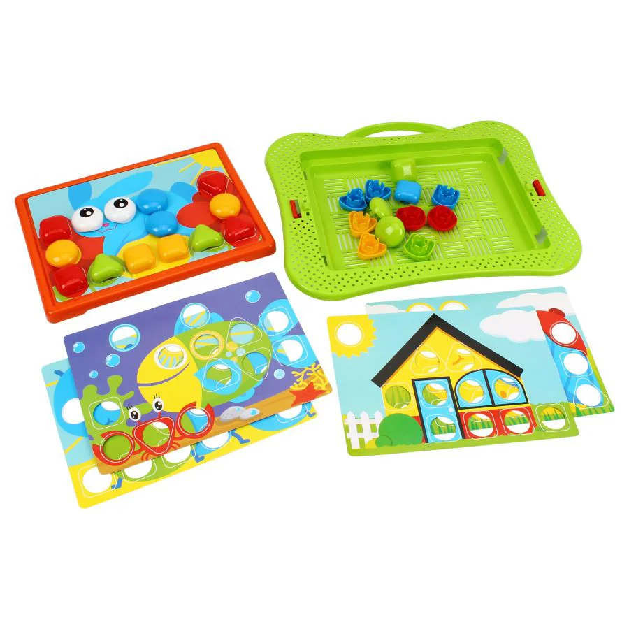 Развивающая мозаика с кнопками TechnoK Toys, 36 деталей foto