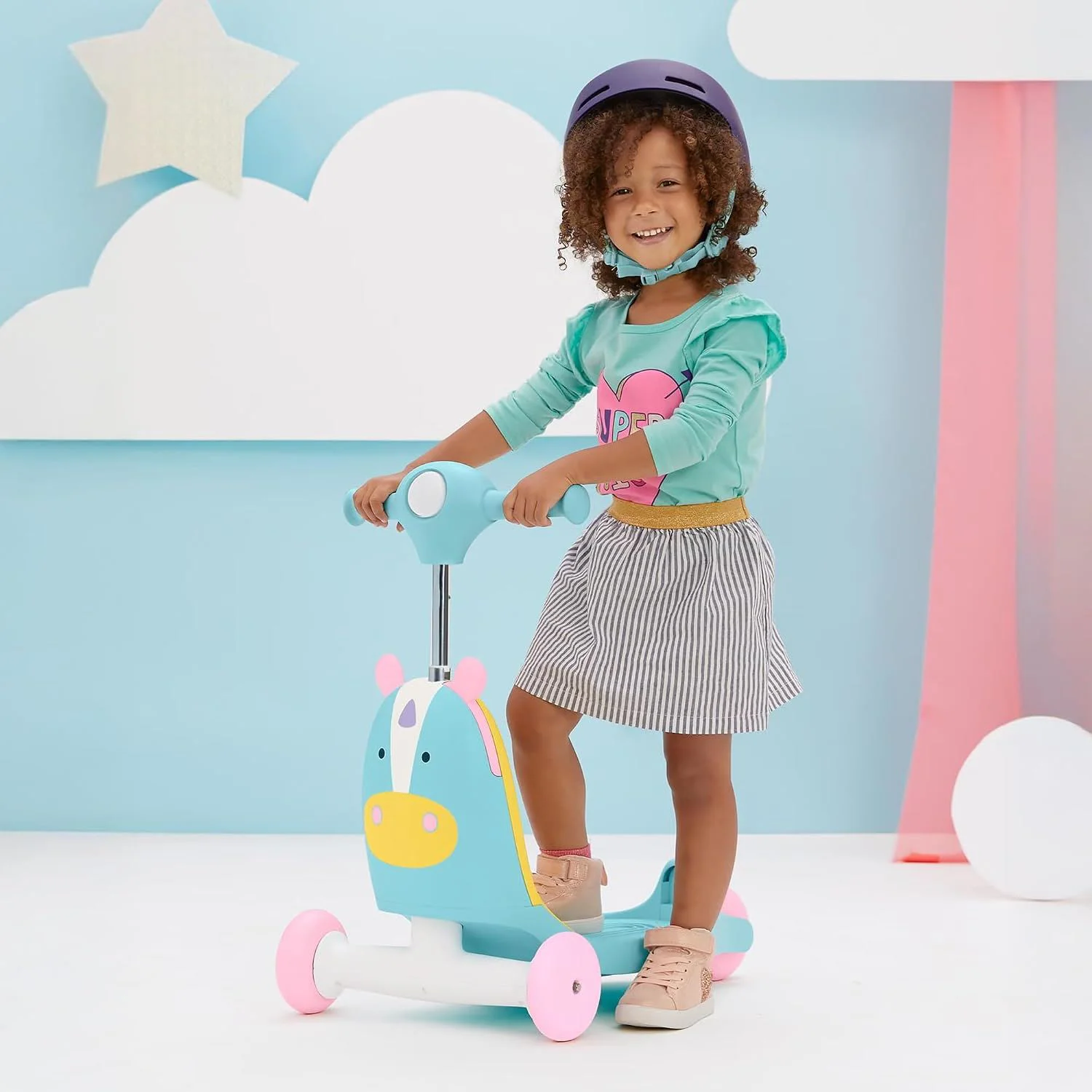 Trotineta 3 in 1 Skip Hop Zoo Ride On Hedgehog foto