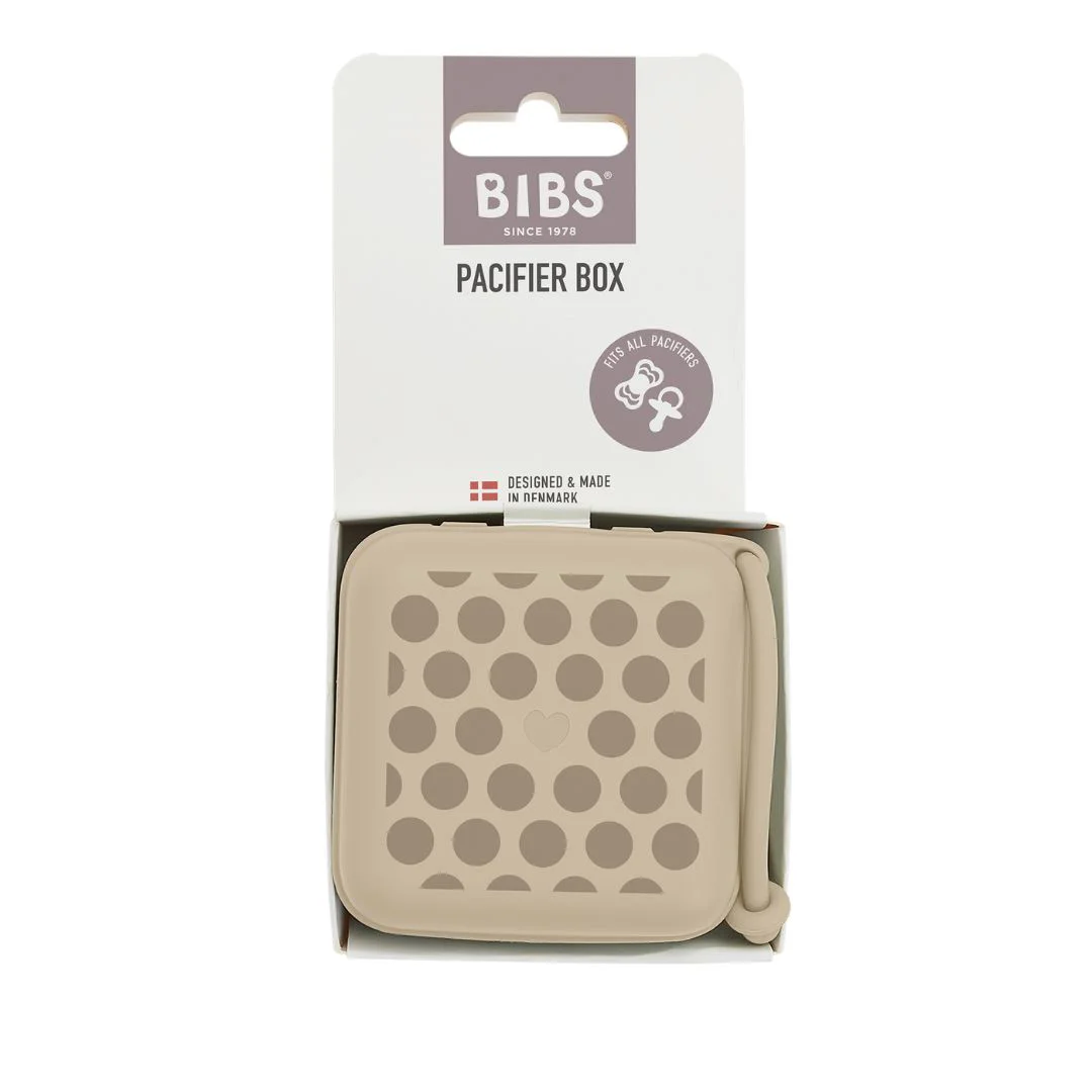 Cutie multifunctionala BIBS Polka dot Mega Dark Oak pentru depozitare suzete foto