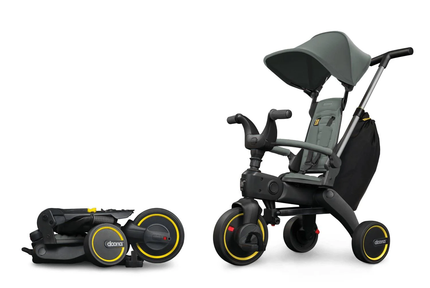 Трехколесный велосипед Doona Liki Trike S3 Slate Green foto