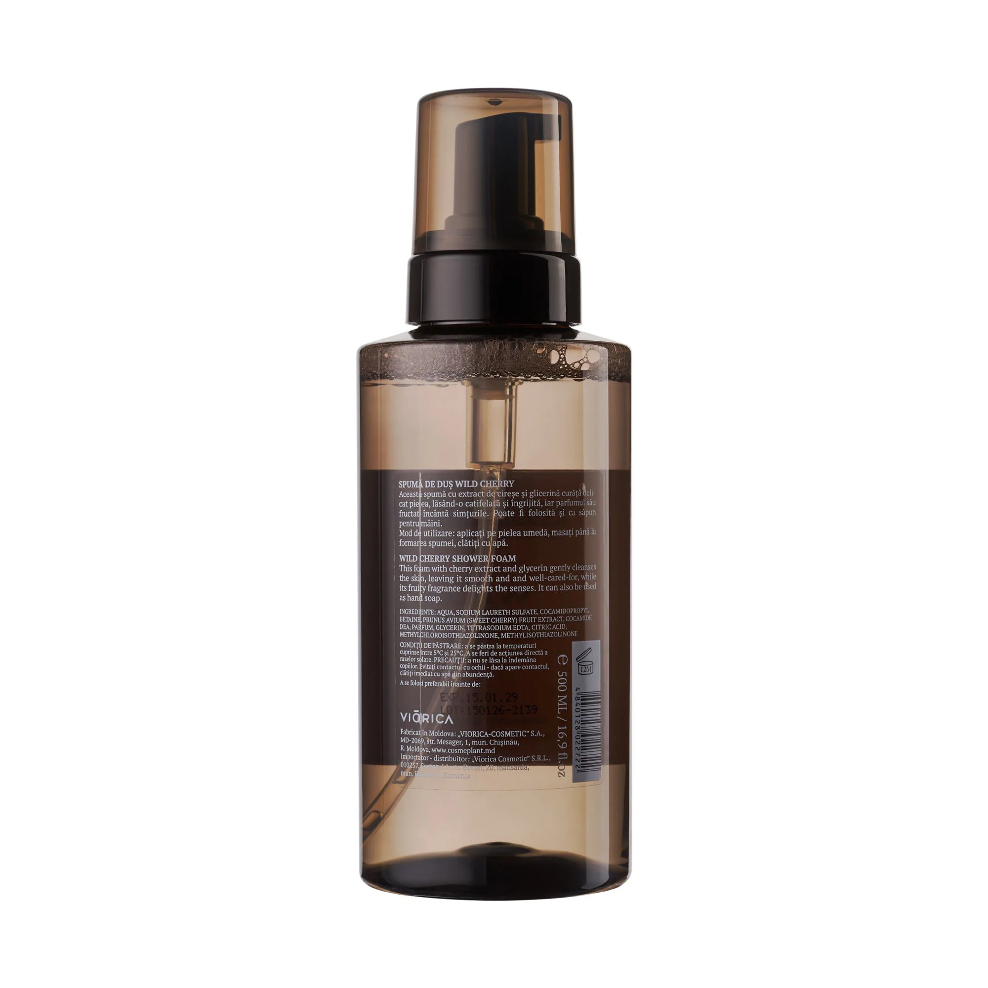 Spuma de dus Cosmeplant Wild Cherry, 500 ml foto