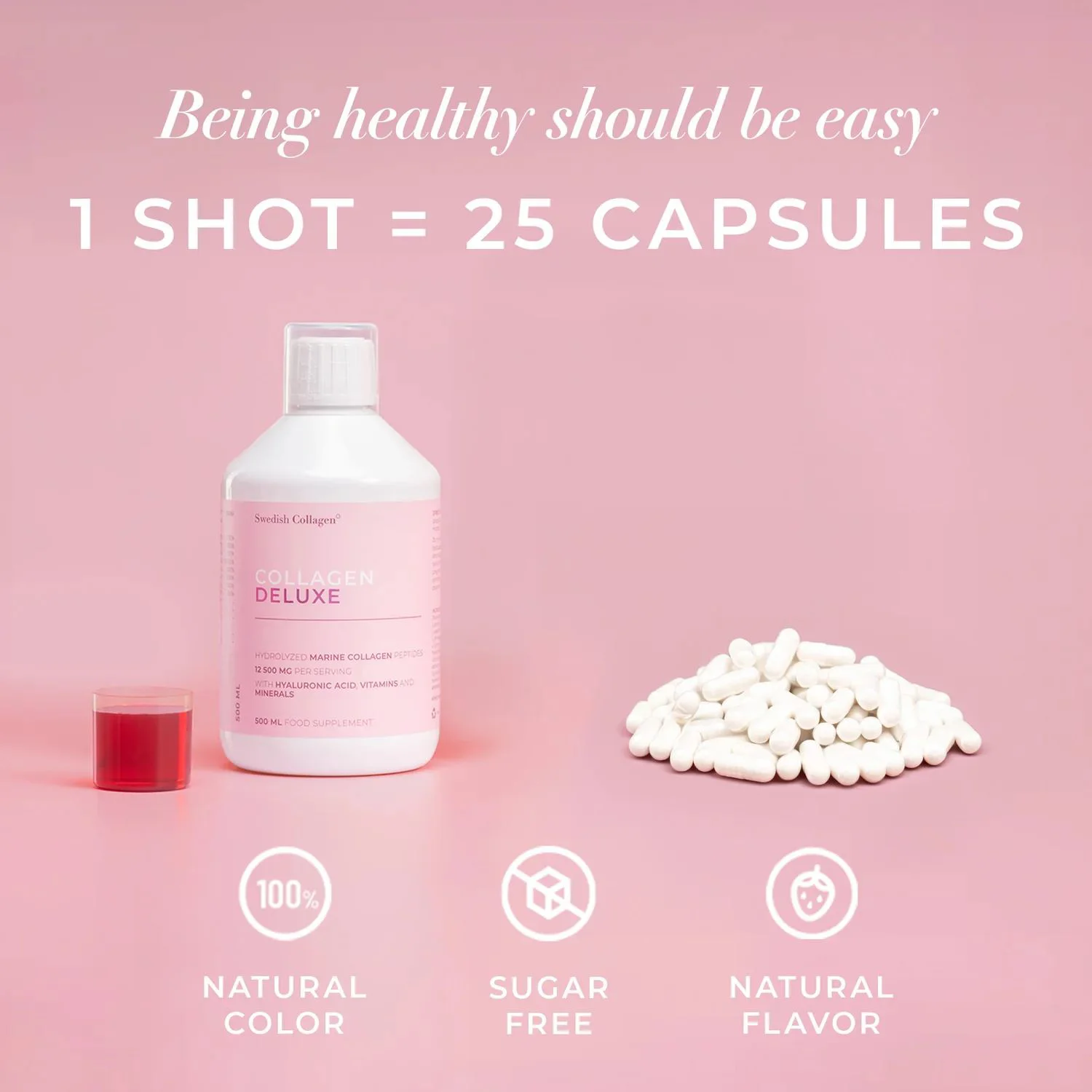 Supliment alimentar Swedish Collagen Deluxe, 500 ml foto
