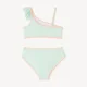 Orchestra Costum de baie din 2 piese Green Ruffles foto
