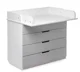 Пеленальный комод PernaMea HappyBaby Standard 800 Light Grey foto