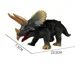 Jucarie cu telecomanda Triceratops, 23 cm foto