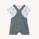 Orchestra Set 2 piese Totomobile - tricou si salopeta scurta foto