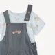 Orchestra Set 2 piese Totomobile - tricou si salopeta scurta foto