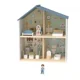 Casa de papusi din lemn cu figurine Tooky Toy, 14 buc. foto