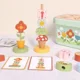 Деревянный развивающий набор Tooky Toy Montessori Волшебный сад foto