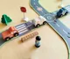 Set de joaca din lemn Tooky Toy Pista auto cu accesorii foto