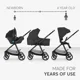 Carucior 3 in 1 KikkaBoo Mia Black 2026 foto