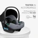 Carucior 3 in 1 KikkaBoo Mia Grey 2026 foto