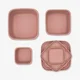Набор силиконовых контейнеров KikkaBoo Platinum Snack Box Blush, 3 шт. foto