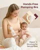 Бюстгальтер-топ для сцеживания без рук Momcozy YN08 Skin, 2XL foto