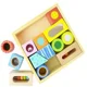 Bloc din lemn Tooky Toy multifunctional Castel foto