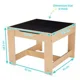 Set cu masuta si 2 scaune U-Grow Natural foto