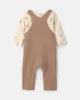 Carter's Set 2 piese Teddy Bear - salopeta si tricou cu maneca lunga foto