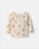 Carter's Set 2 piese Pink Florals - salopeta si tricou cu maneca lunga foto