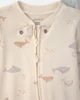 Carter's Set 2 pijamale cu talpa Whale & Stripes foto