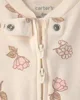 Carter's Set 2 pijamale cu talpa Floral & Stripes foto