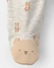 Carter's Pijama cu talpa din bumbac Teddy Bear foto