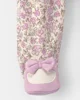 Carter's Pijama cu talpa din bumbac Mauve Floral foto
