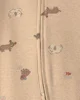 Carter's Pijama cu talpa Brown Doggy foto