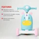 Trotineta 3 in 1 Skip Hop Zoo Ride On Hedgehog foto