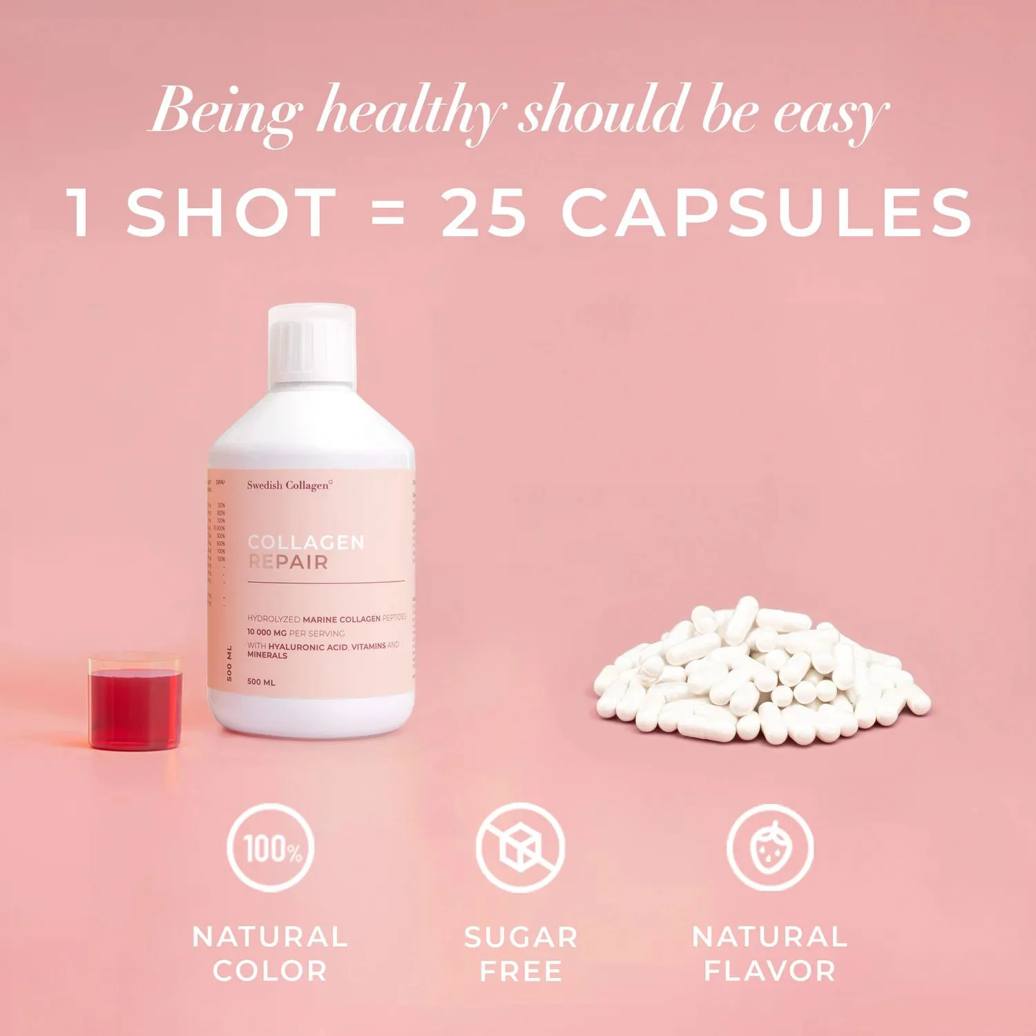 Supliment alimentar Swedish Collagen Repair, 500 ml foto