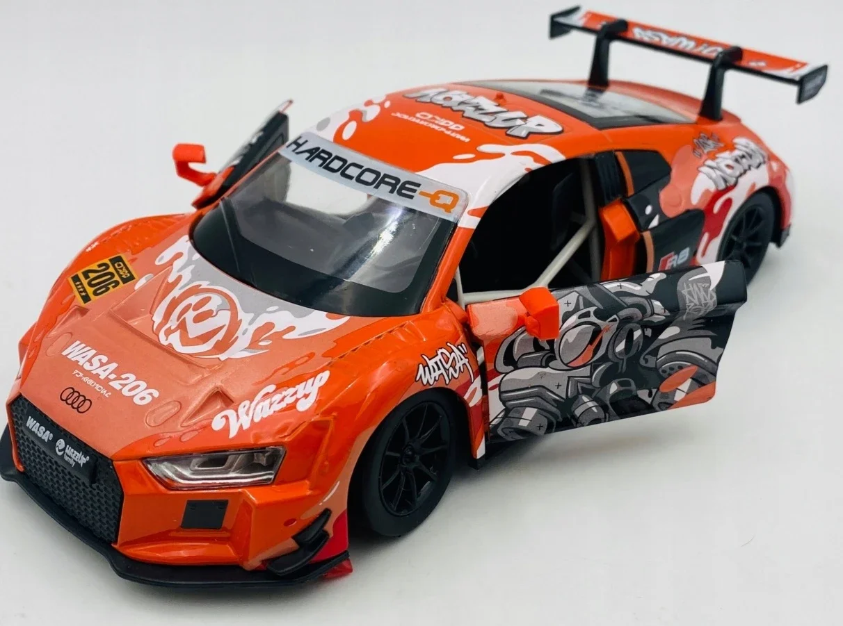 Металлическая машинка Audi R8 LMS, масштаб 1:24 foto